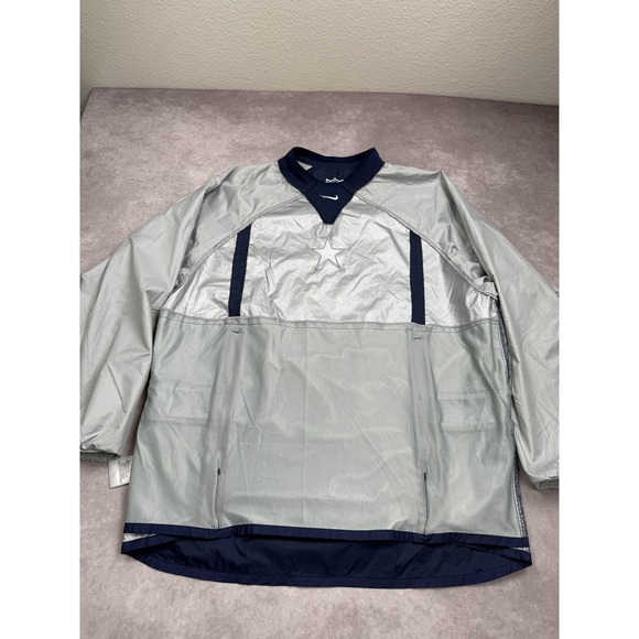 Dallas Cowboys Jacket Mens Medium Nike NFL Sideline Pullover Windbreaker Footbal - Picture 12 of 16